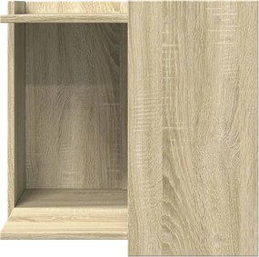 vidaXL Τουαλέτα Γάτας Περίφραξη Sonoma Δρυς 53x53x51εκ Επεξεργασμ Ξύλο