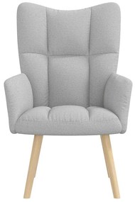 vidaXL Καρέκλα χαλάρωσης Cloud Grey Fabric