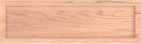 vidaXL Πάγκος Μπάνιου Αν. Καφέ 100x30x(2-4) εκ. Επεξεργ. Μασίφ Ξύλο
