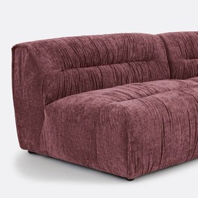 Τριθέσιος αρθρωτός καναπές από flame chenille, SWEETY