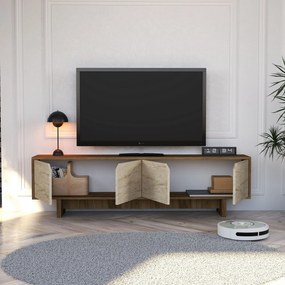 TV Stand Istemi - Walnut, Travertine Walnut
Travertine