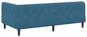 vidaXL Κρεβάτι Γωνίας Μπλε 100 x 200 cm Βελούδο