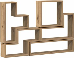 vidaXL Ράφι Τοίχου Επιτοίχιο Artisan Oak 96 x 12 x 64 εκ.