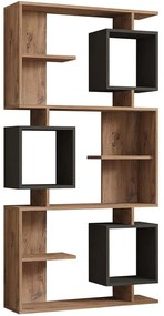 Βιβλιοθήκη Icardi 835PUQ5316 90x24,6x171,9cm Pine-Anthracite