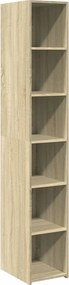vidaXL Ντουλάπι Sonoma δρυς 30x41x185 εκ. από Επεξεργασμένο Ξύλο