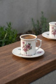 Stewehome Σετ πορσελάνινων φλιτζανιών καφέ για 6 άτομα Πολύχρωμο
