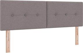 vidaXL Κεφαλάρι με κεφαλάρι Taupe 144 cm Τεχνητό Δέρμα