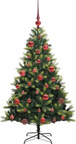 vidaXL Τεχνητό Χριστουγεννιάτικο Δέντρο με Συρταρωτές Βαθμίδες 150 LED