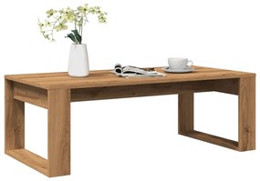 Τραπεζάκι Σαλονιού Artisan Δρυς 102x50x35 εκ Επεξεργασμένο Ξύλο