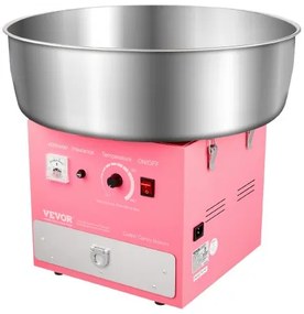 VEVOR Commercial Cotton Candy Machine Sugar Floss Maker 1000W for Party Pink