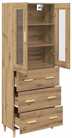 vidaXL Highboard με συρτάρι Artisan Oak 69,5 x 34 x 180 εκ.