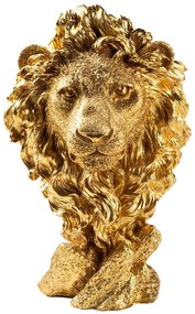 Διακοσμητικό Λιοντάρι 891TNL3641 18x17x34cm Gold Aberto Design Πολυέστερ