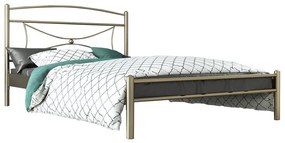 Metal Bed Fiona Χρυσό, 0.90x190 εκ.