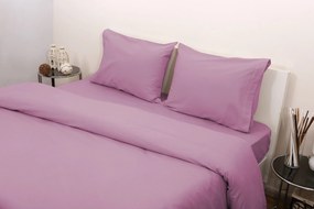 Σετ Παπλωματοθήκη Μονή 160x240 3100 Φανέλλα Λιλά Viopros