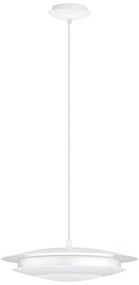 Φωτιστικό Οροφής Κρεμαστό Led Moneva-C 98041 White Eglo Metal, Plastic