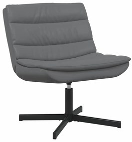 vidaXL Περιστρεφόμενη καρέκλα Γκρι 63 x 75 x 76 εκ PU