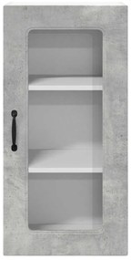 vidaXL Ντουλάπα Κουζίνας με ράφι 2 pcs Σκυρόδεμα Γκρι 40 x 31 x 80 εκ.