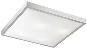 Φωτιστικό Οροφής - Πλαφονιέρα Indiana DL461S 2XE27 Φ30CM Ακρυλική Τετράγωνη Silver Aca Acrylic