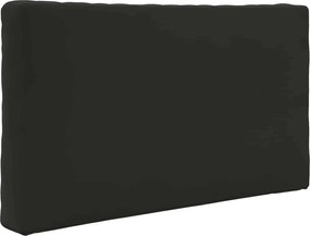 vidaXL Μαξιλάρι Καναπέ Εξωτερικού Χώρου 2 pcs Μαύρο Πολυεστέρας