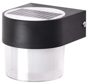 Ηλιακό Φωτιστικό Τοίχου Αυτόνομο LED 2W Μαύρο 3CCT IP65 Selwyn 80204510S Inlight -80204510S-Μαύρο 80204510S