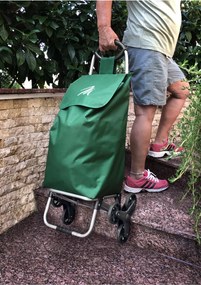 Stewehome Τρόλεϊ αγοράς με τρεις τροχούς για εύκολη μεταφορά 100x100 cm