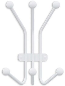 Κρεμάστρα Τοίχου 6 Θέσεων Ant 494PYT1149 23x13x30cm White Wallity Metal
