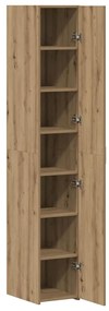 vidaXL Highboard artisan δρυς 30 x 42.5 x 185 εκ Επεξεργασμένο ξύλο