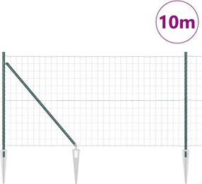 vidaXL Συρματόπλεγμα με ακίδες 10 x 1 μ (Π x Υ)