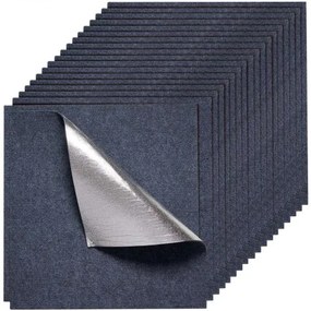 VEVOR Carpet Tiles 610x610 mm 15 Pack Peel and Stick Rug Self Adhesive Gray