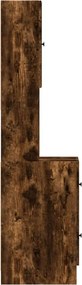 vidaXL Ντουλάπι Κουζίνας Καπνιστή Δρυς 35x50x180 εκ. Επεξεργ. Ξύλο