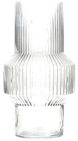 Βάζο Retro 012.862161002 15x30cm Γυάλινο Grey Glass