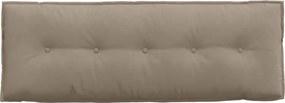 vidaXL Μαξιλάρι Πλάτης Taupe 140 x 50 cm Ύφασμα Μικροΐνας