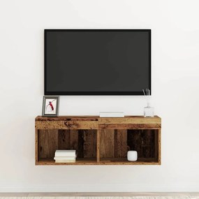 vidaXL Ντουλάπι TV Παλαιό ξύλο 80 x 30 x 30 εκ Επεξεργασμένο ξύλο