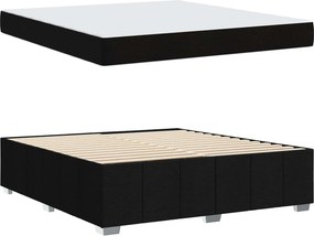 vidaXL Σκελετός Κρεβατιού με στρώμα Μαύρο 180 x 200 cm ύφασμα