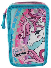 Κασετίνα Διπλή Γεμάτη (20x5x13) Graffiti Unicorn 241331