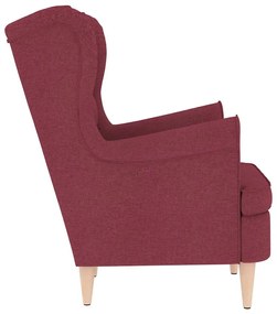 vidaXL πολυθρόνα Wine Red 74x84x100 cm Ύφασμα