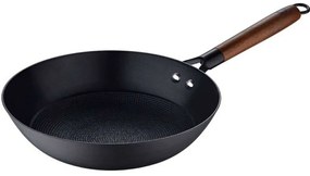 Τηγάνι Wok Αντικολλητικό Odin BGMP003818 Φ24x7,5cm Black-Brown Bergner 24cm Μαντέμι