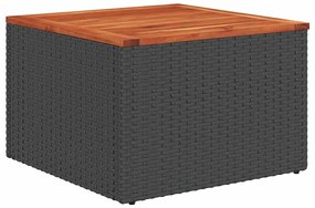 vidaXL Σετ Καναπέ Κήπου με αποθήκευση 7 pcs Μαύρο Πολυ ράταν