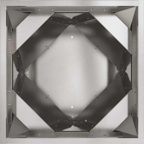 vidaXL Γλάστρα Ασημί 40 x 40 x 75 cm Ανοξείδωτο ατσάλι