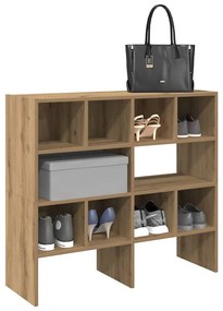 Ράφια παπουτσιών 2 τμχ στοιβαζόμενα Artisan Oak 89,5x30x40 cm - Καφέ