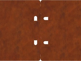 vidaXL Περίγραμμα γκαζόν 30 τμχ. 20 x 103 cm Σκ rusty