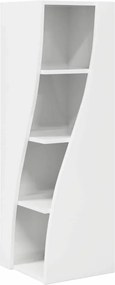 vidaXL Γωνιακό Ντουλάπι Υψηλής γυαλάδας λευκό 32x32x102εκ
