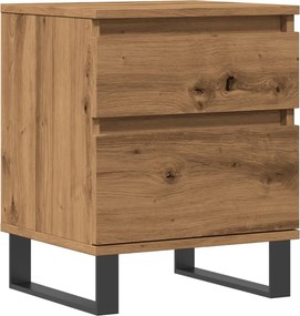 vidaXL Κομοδίνο τεχνίτης Δρυς 40x35x50 εκ. από Επεξεργασμένο Ξύλο