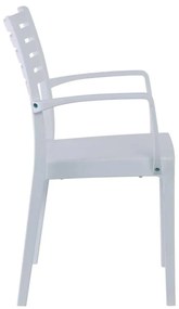 Πολυθρόνα OLIMPIA PP-UV Άσπρο 54x52x86cm