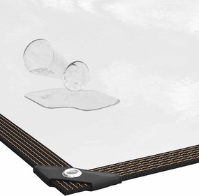vidaXL Διαφανής Μουσαμάς με Οπές 2x2 μ. από Πολυαιθυλένιο