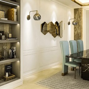 Απλίκα Τοίχου Monte Χρυσό