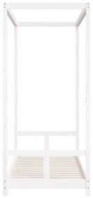 vidaXL Πλαίσιο Παιδικού Κρεβατιού Λευκό 80 x 200 εκ. Μασίφ Ξύλο Πεύκου