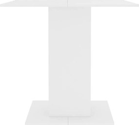 vidaXL Τραπεζαρία Λευκή 80 x 80 x 75 εκ. από Επεξ. Ξύλο