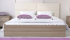 Κρεβάτι Νο6 160x200 Υπέρδιπλο Μελαμίνης Μόκα ΣΒ9-6-70