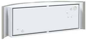 vidaXL Εξωτερικά Φωτιστικά Τοίχου 2 pcs Ασημί 32 x 10 x 10 εκ